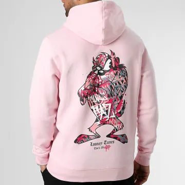 Felpa con cappuccio rosa Taz Graff