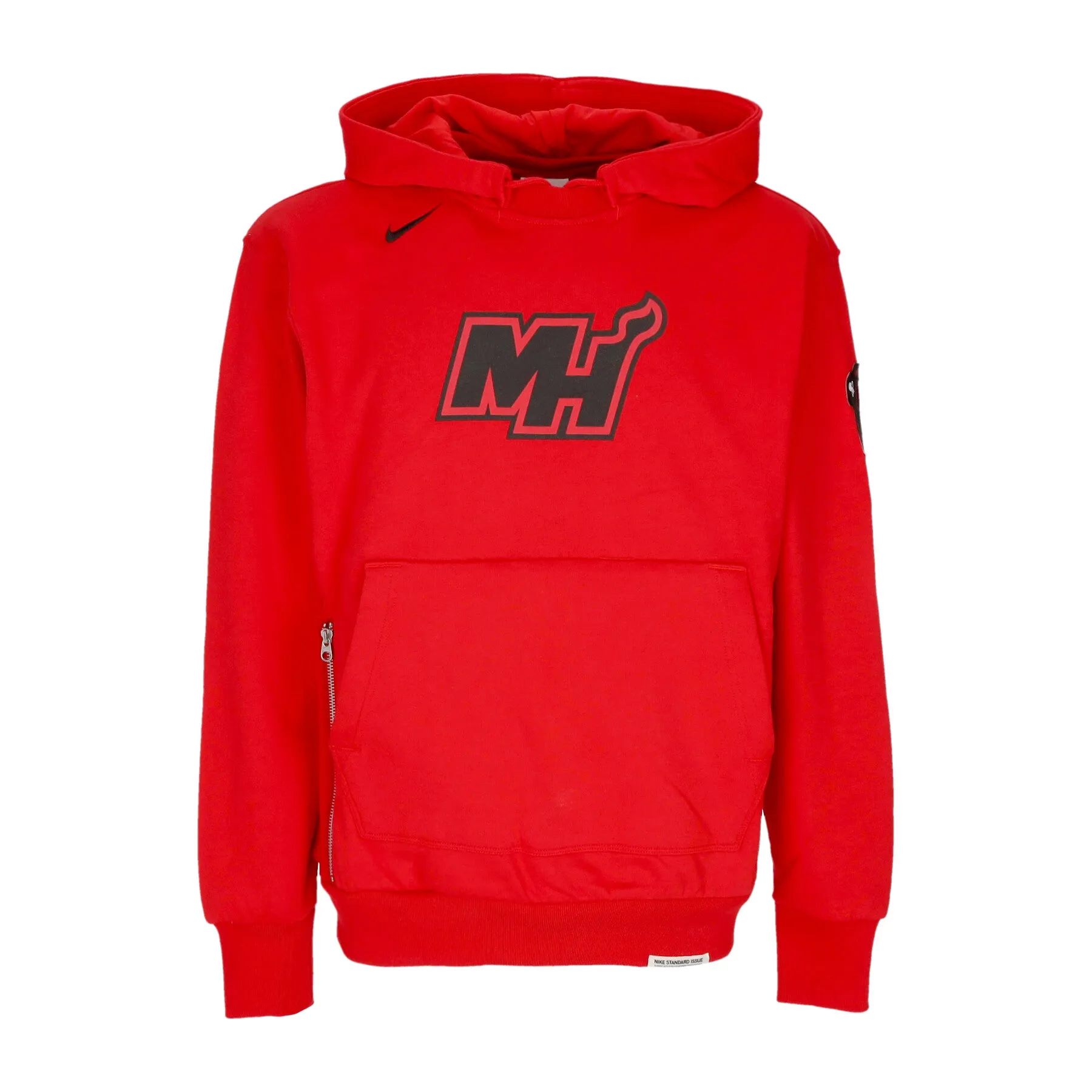 Felpa Leggera Cappuccio Uomo Nba City Edition Courtside Standard Issue 2023/24 Hoodie Miahea University Red