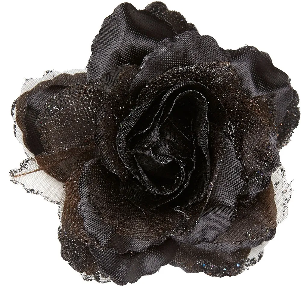 Fermaglio per capelli rosa nera
