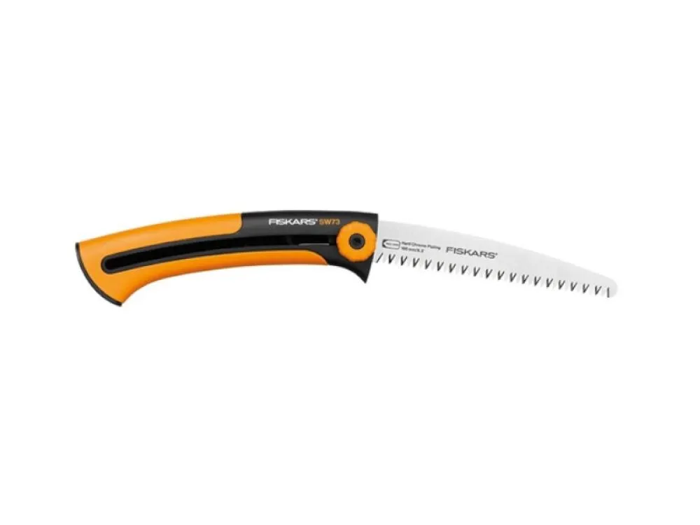 Fiskars sw73, segaccio da potatura con lama da 26cm retrattile e gancio per cintura Fiskars