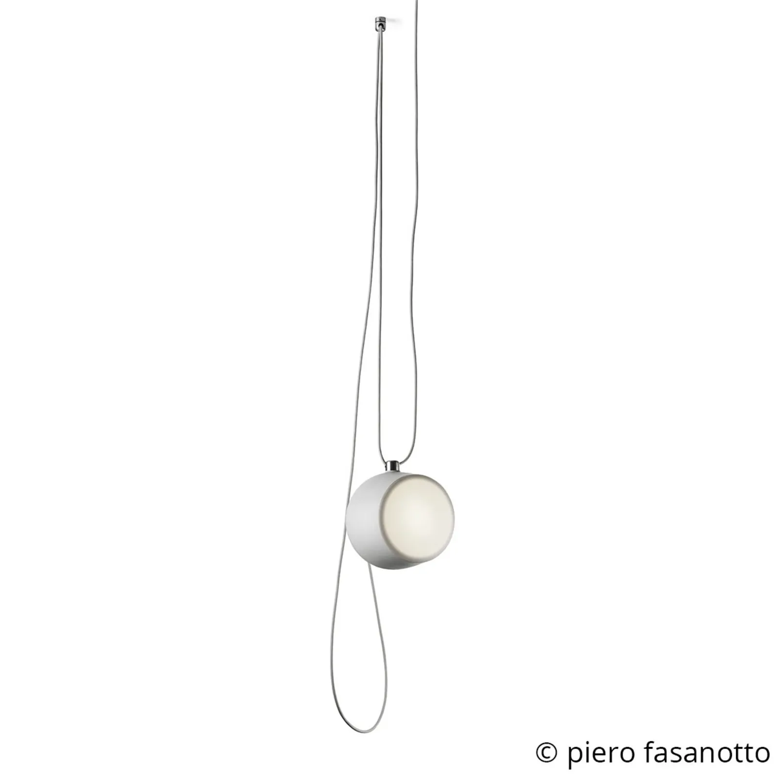 FLOS Aim Piccola lampada LED a sospensione, bianco