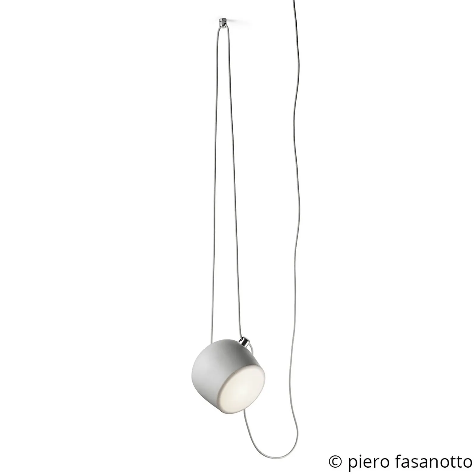 FLOS Aim Piccola lampada LED a sospensione, bianco