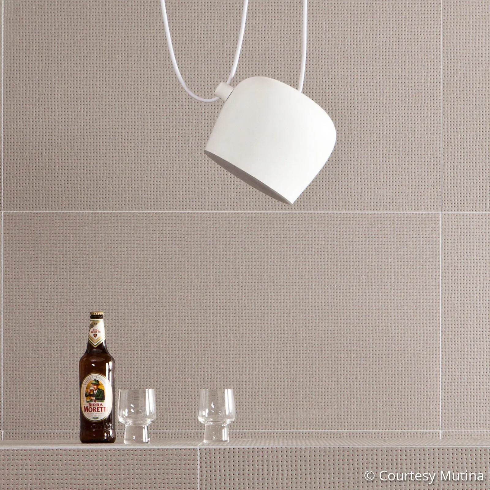 FLOS Aim Piccola lampada LED a sospensione, bianco
