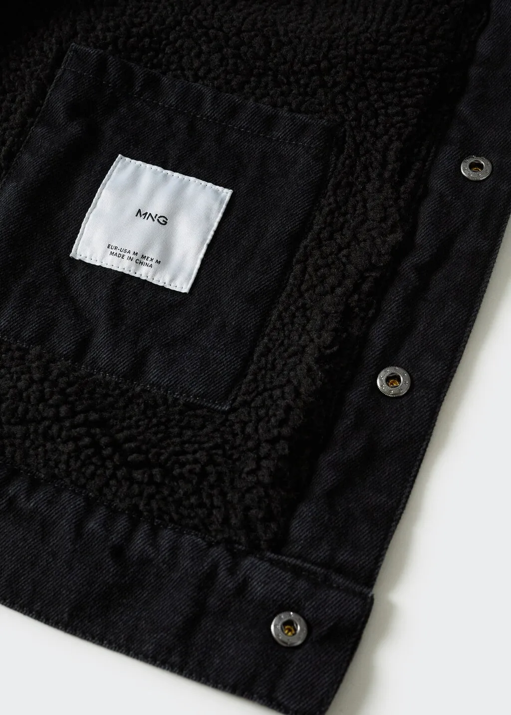 Giubbotto denim pelliccia di pecora