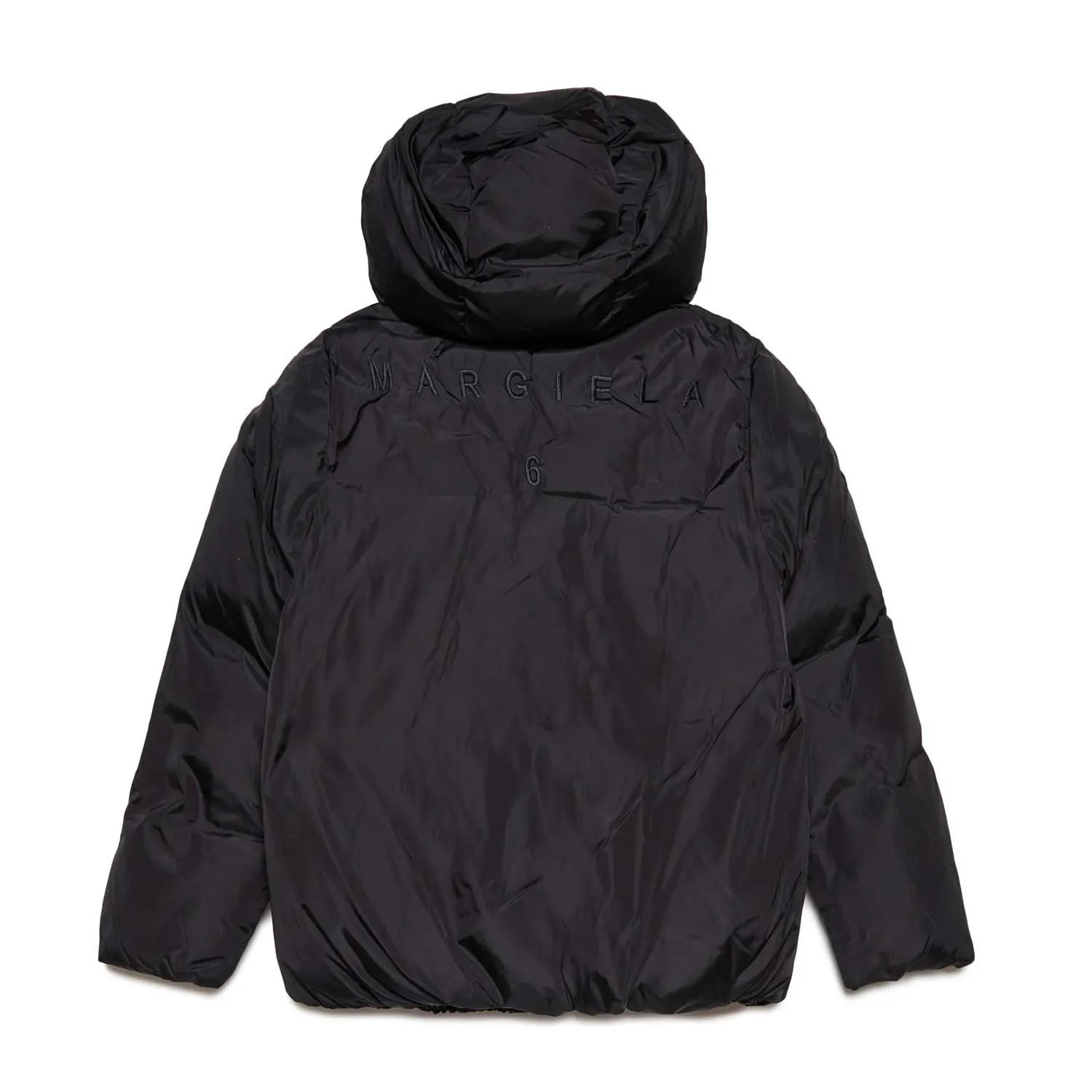 Giubbotto Unisex Mm6 Nero Con Cappuccio