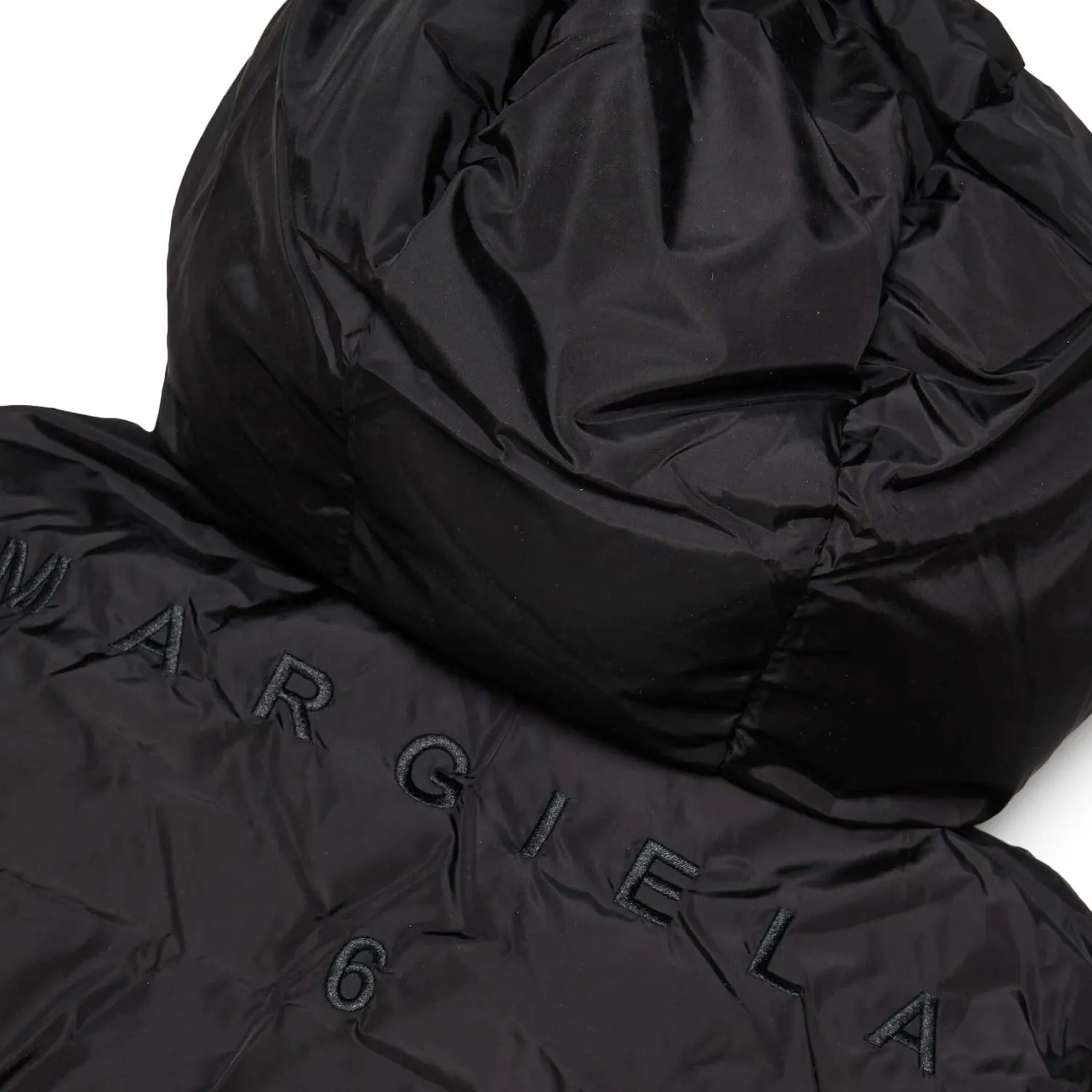 Giubbotto Unisex Mm6 Nero Con Cappuccio