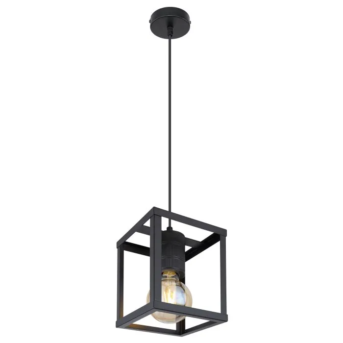 Globo HAGAR Lampadario a sospensione Nero, 1-Luce
