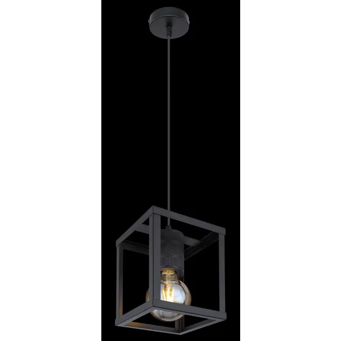 Globo HAGAR Lampadario a sospensione Nero, 1-Luce
