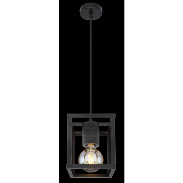 Globo HAGAR Lampadario a sospensione Nero, 1-Luce