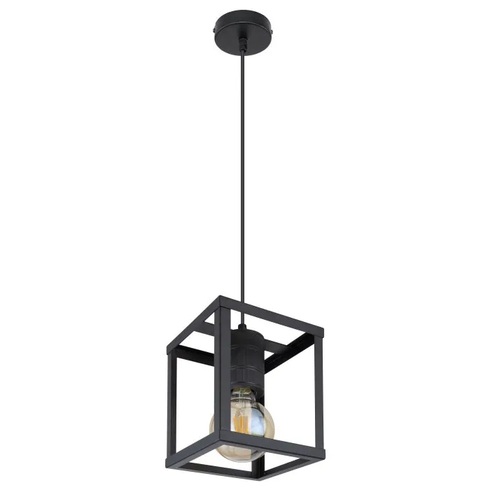 Globo HAGAR Lampadario a sospensione Nero, 1-Luce