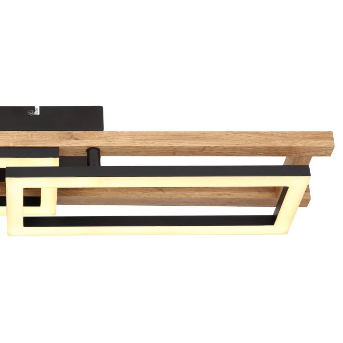 Globo ILLA Plafoniera LED Nero, 1-Luce