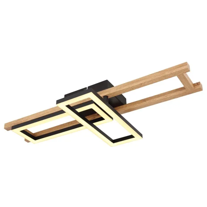 Globo ILLA Plafoniera LED Nero, 1-Luce