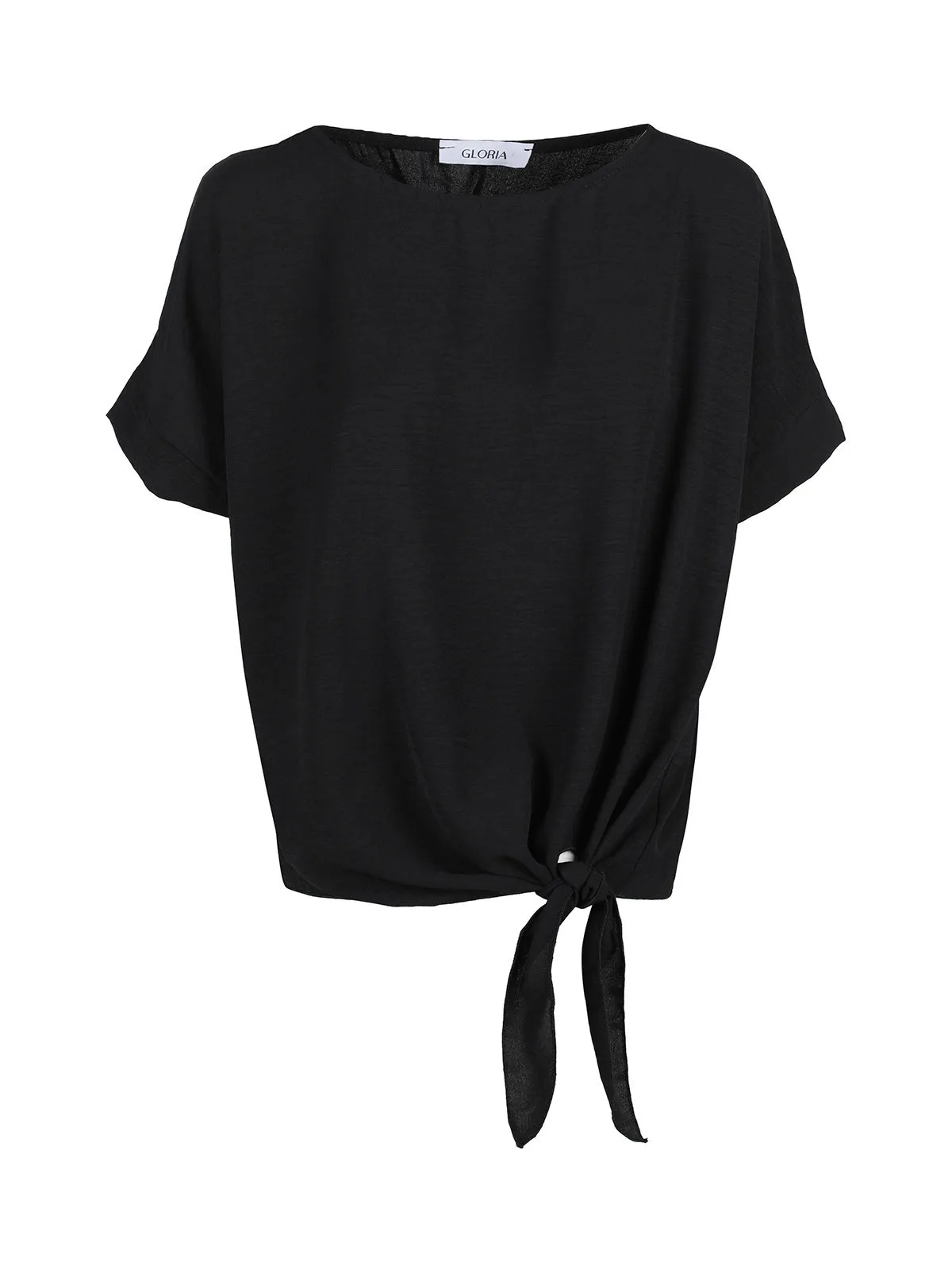 Gloria Blouse femme manches courtes avec noeud