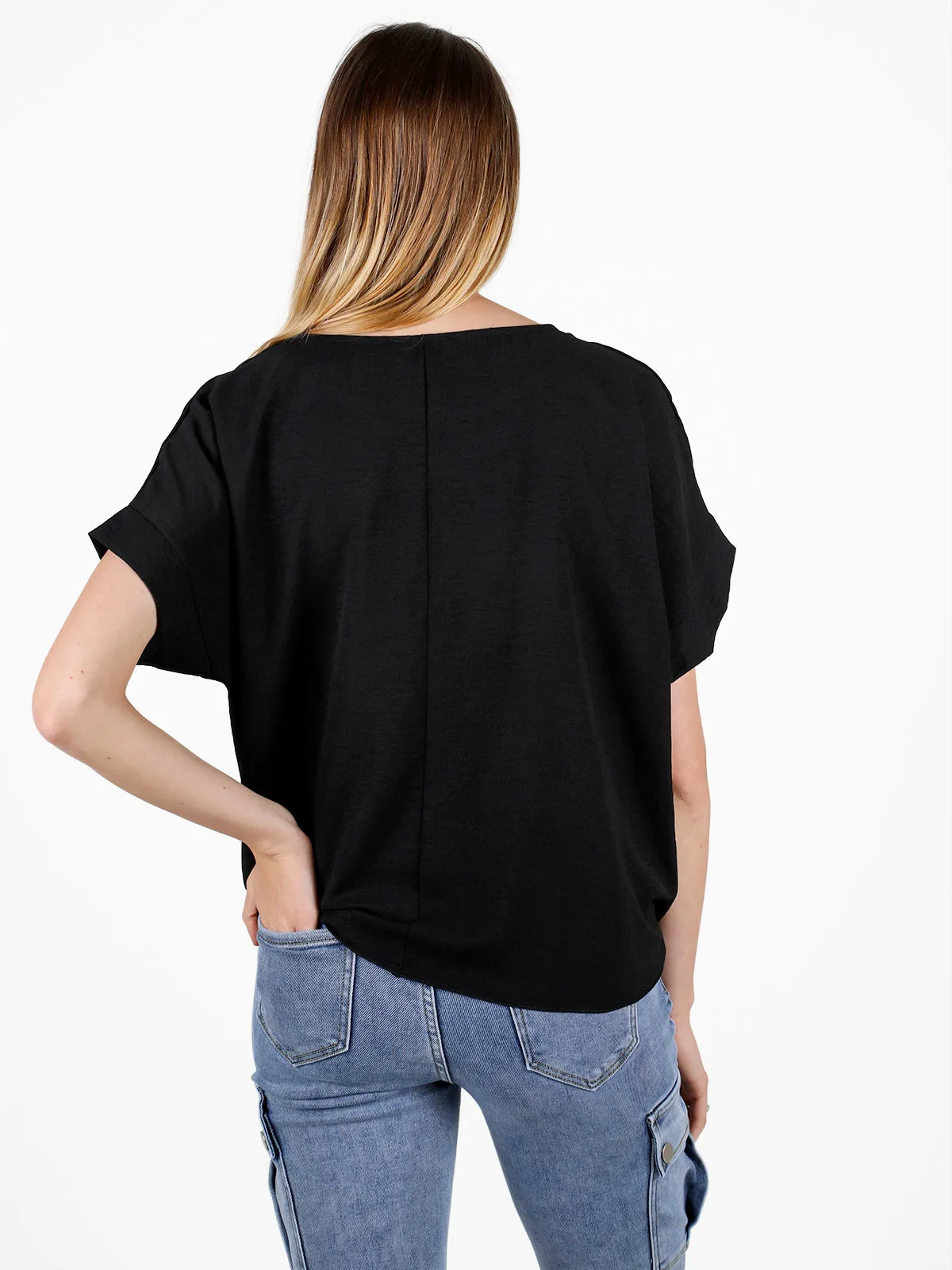 Gloria Blouse femme manches courtes avec noeud