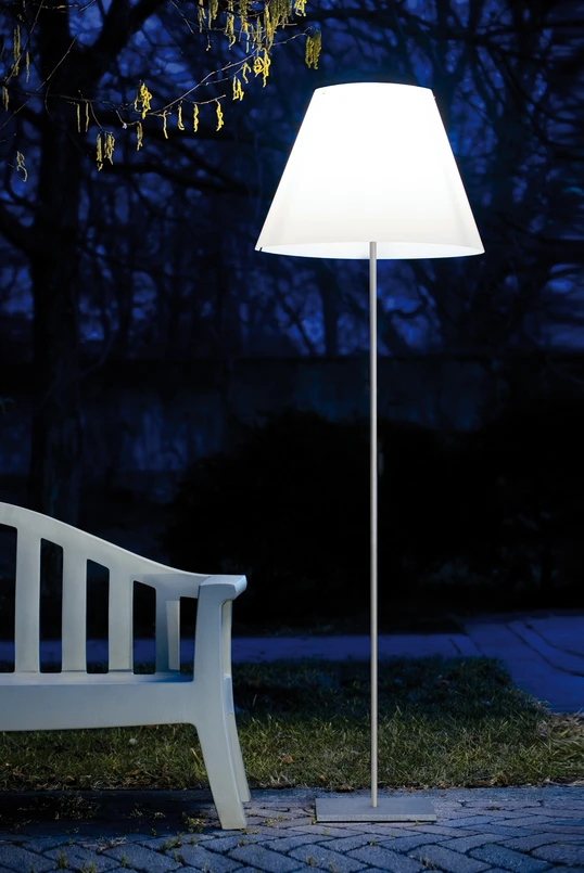 Grande Costanza Lampada da Esterno con Picchetto da Terra Alu/Off-White - Lucepl | Acquista online