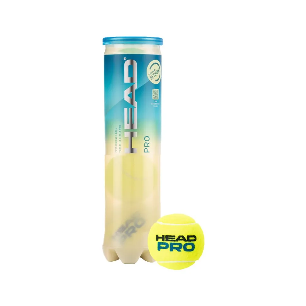 Head Palline Da Tennis Pro Tubo X4 Oro Uomo