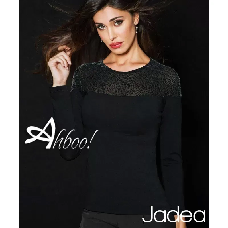  Jadea Jadea maglia tulle floccato mini maculato