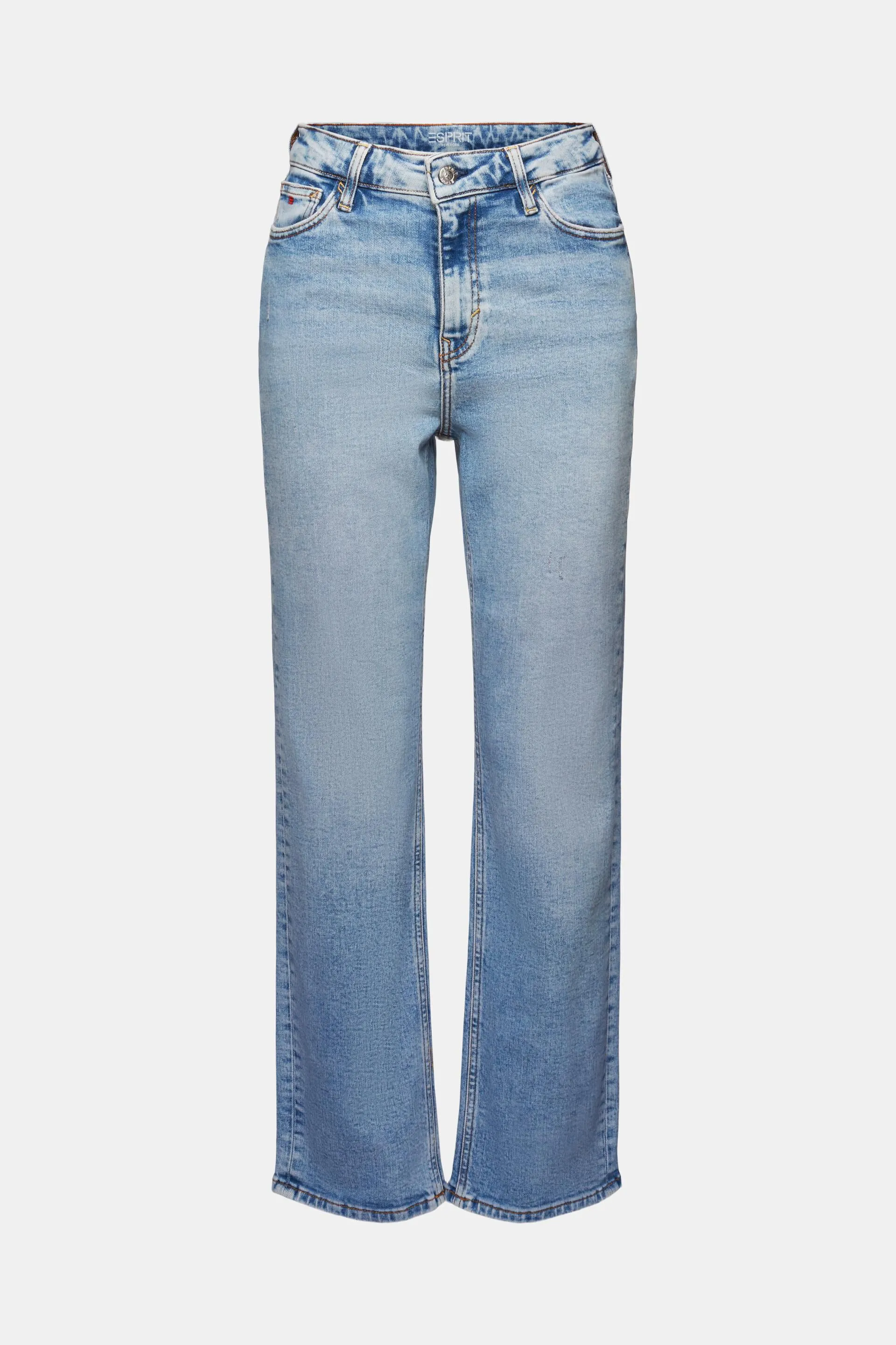 Jeans dritti retrò a vita alta