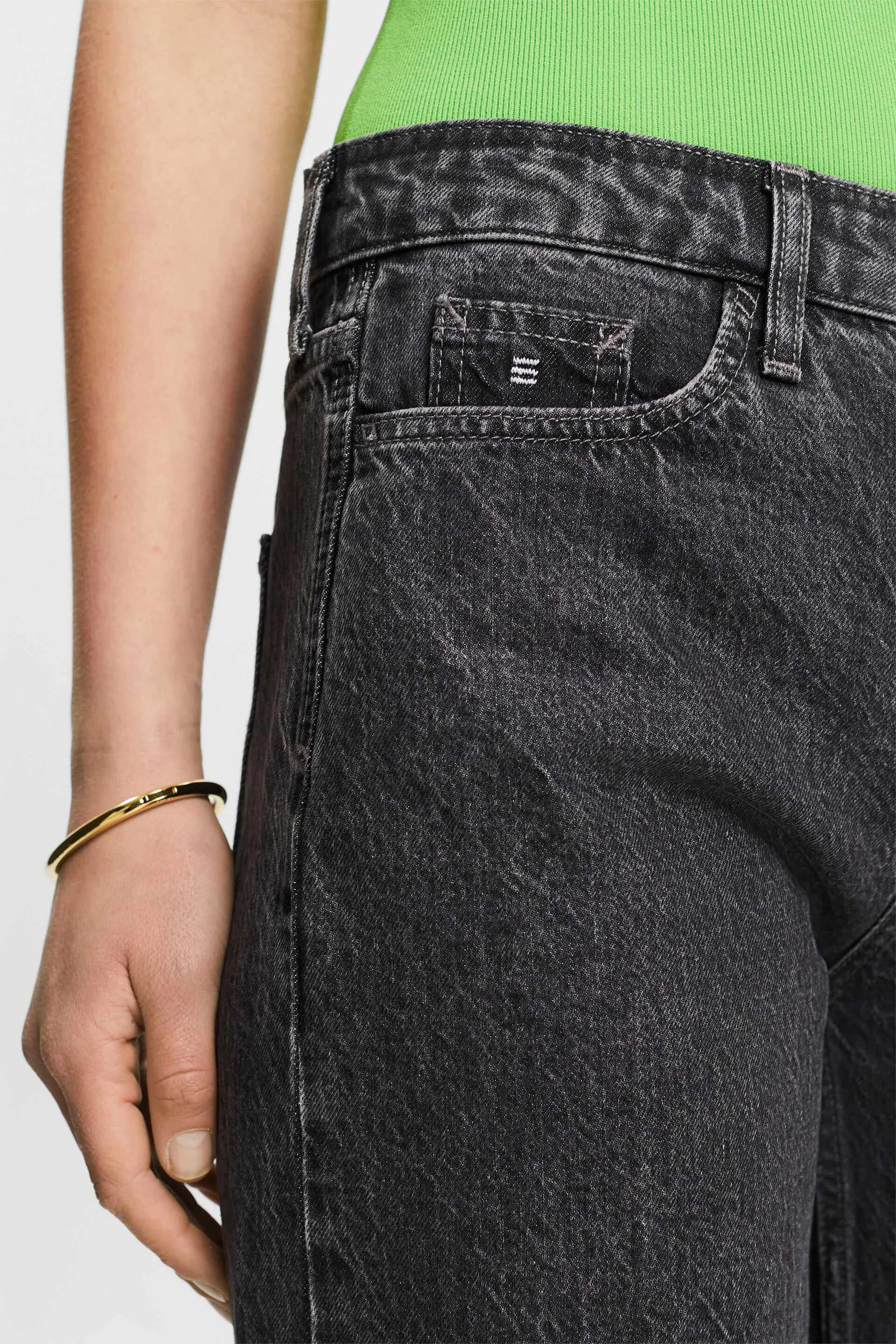 Jeans loose retrò a vita bassa