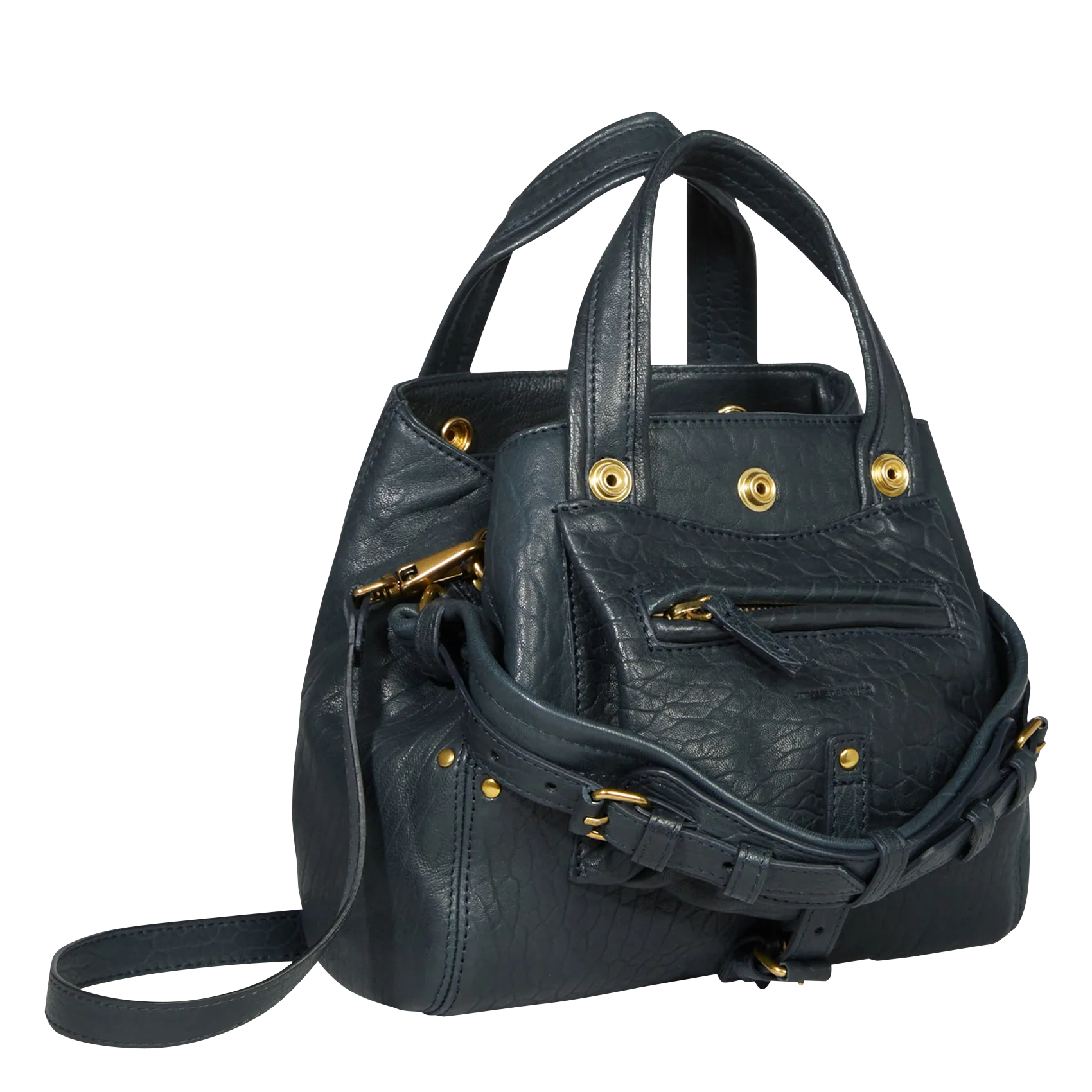  JEROME DREYFUSS   BILLY NANO - Mini borsa a mano in pelle | Blu