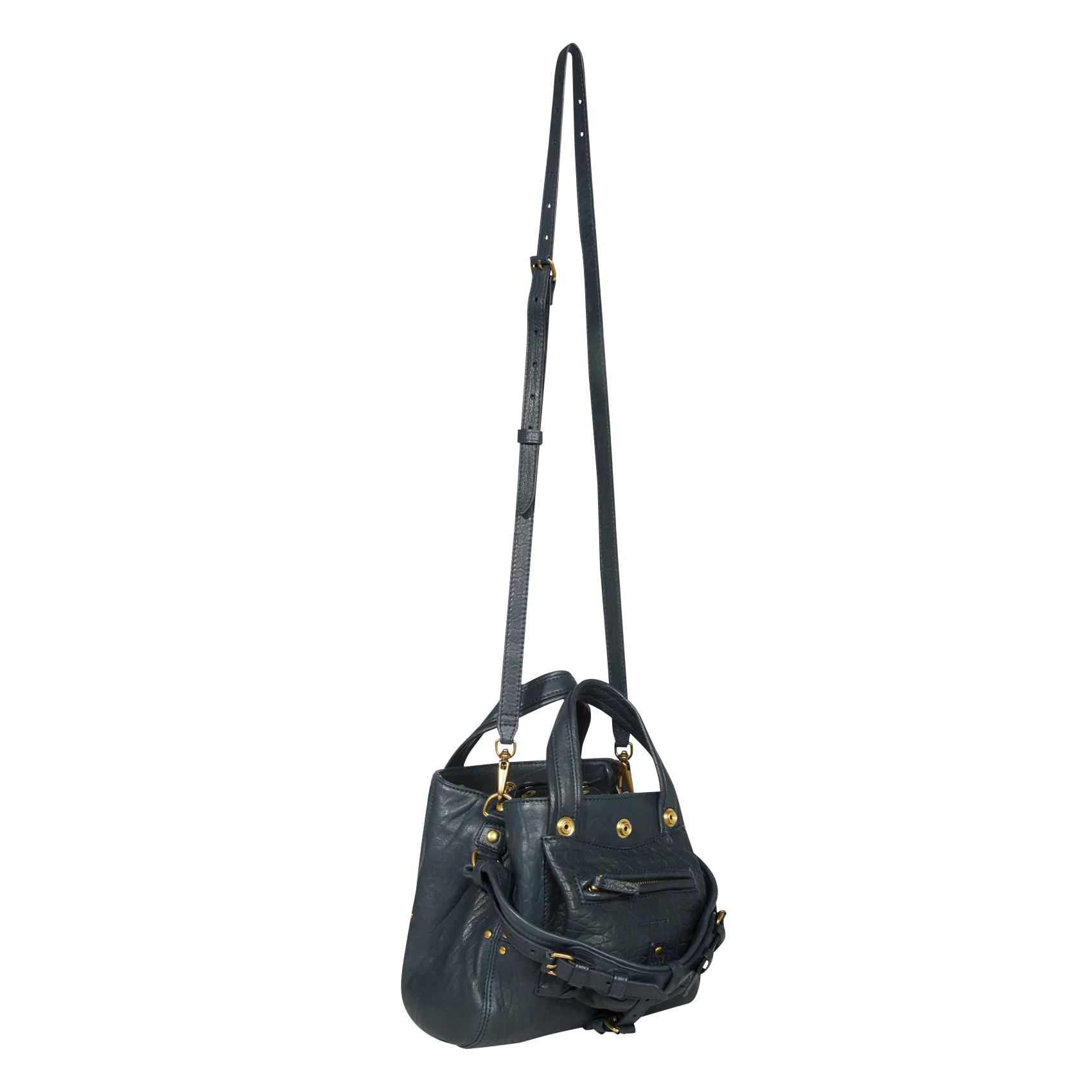 JEROME DREYFUSS   BILLY NANO - Mini borsa a mano in pelle | Blu