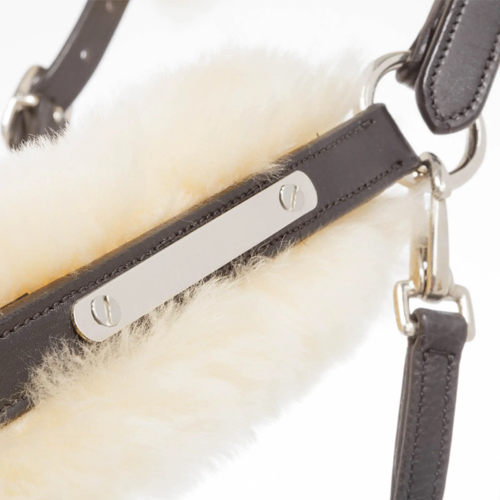 Kavalkade Meravigliosa cavezza in pelle con pelle di pecora