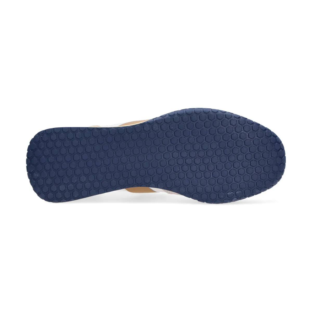 Keh-noo sneaker camoscio nylon bianco beige blu
