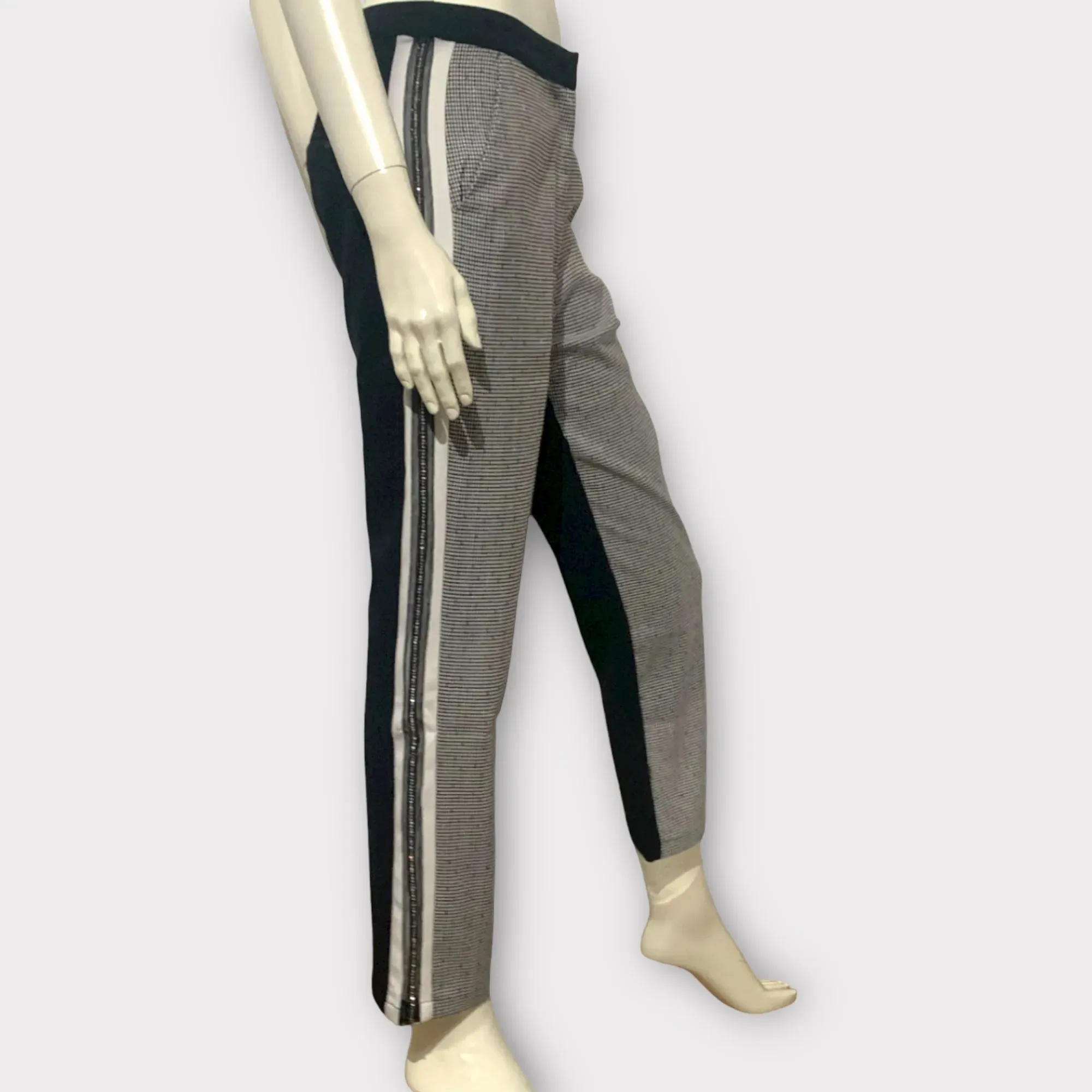 Koralline – Pantalone pied de poule e strass