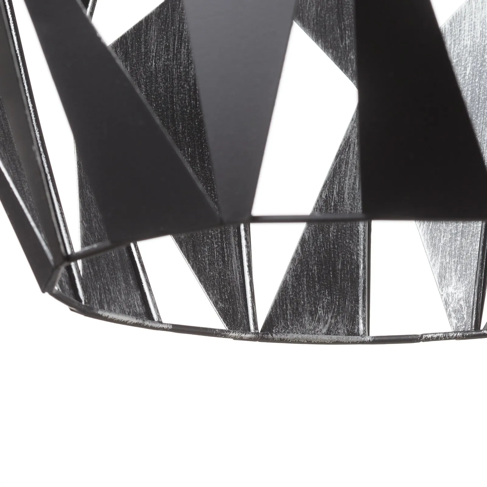Lampada a sospensione Carlton nero-argento Ø 31 cm