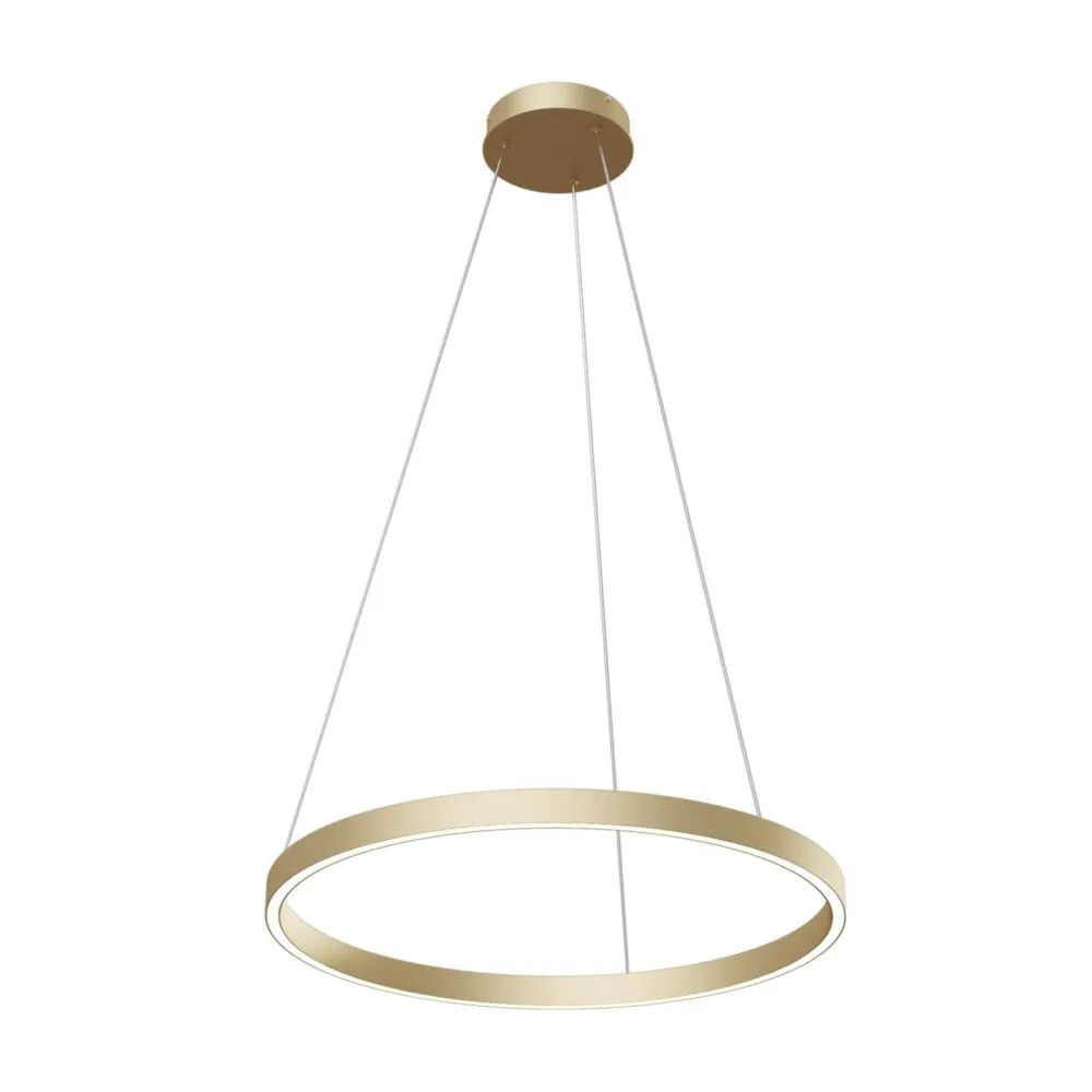 Lampada a Sospensione Moderna Rim Anello Led 37w 4000k Ottone 60 cm Maytoni