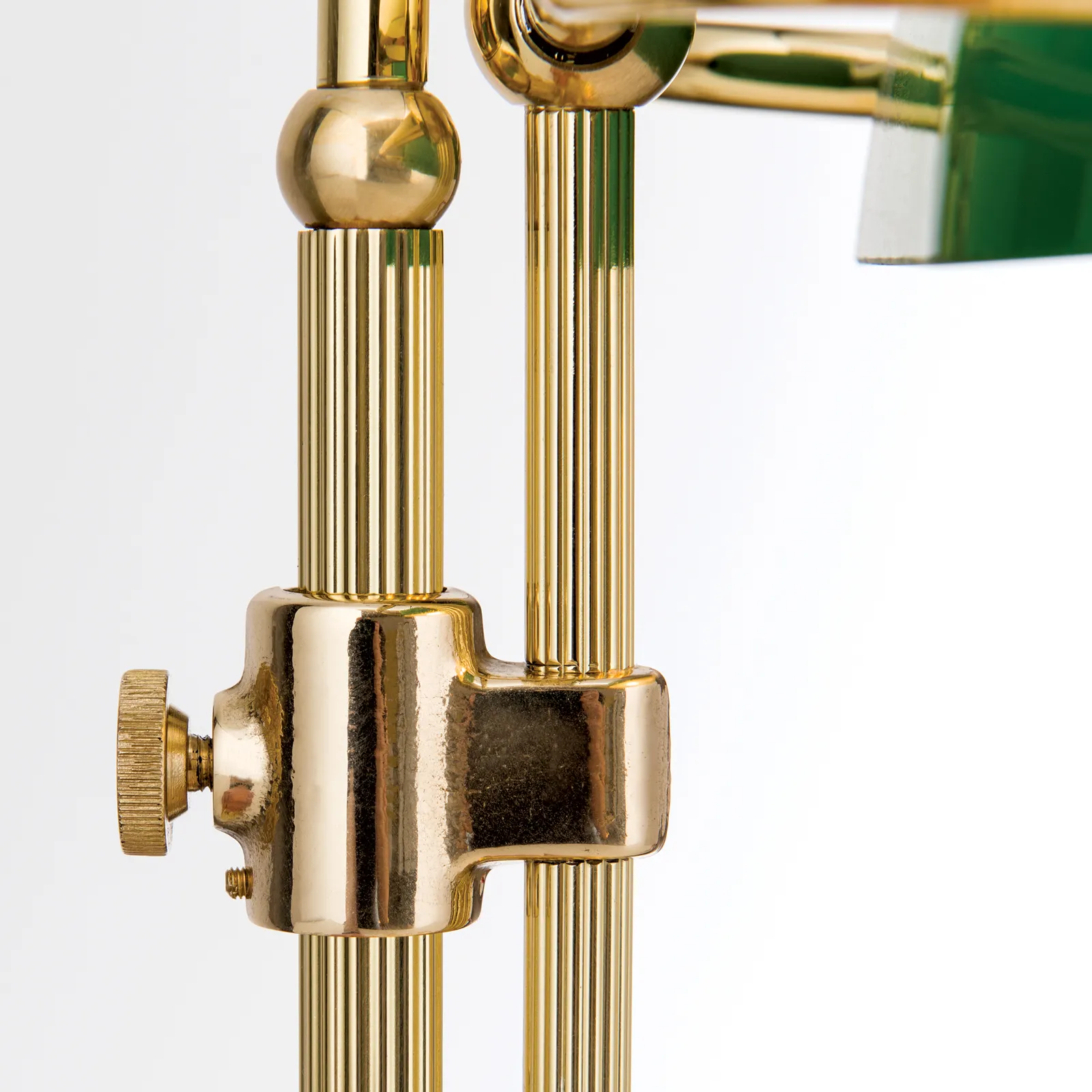 Lampada da banchiere Harvard, ottone/verde, 32 cm