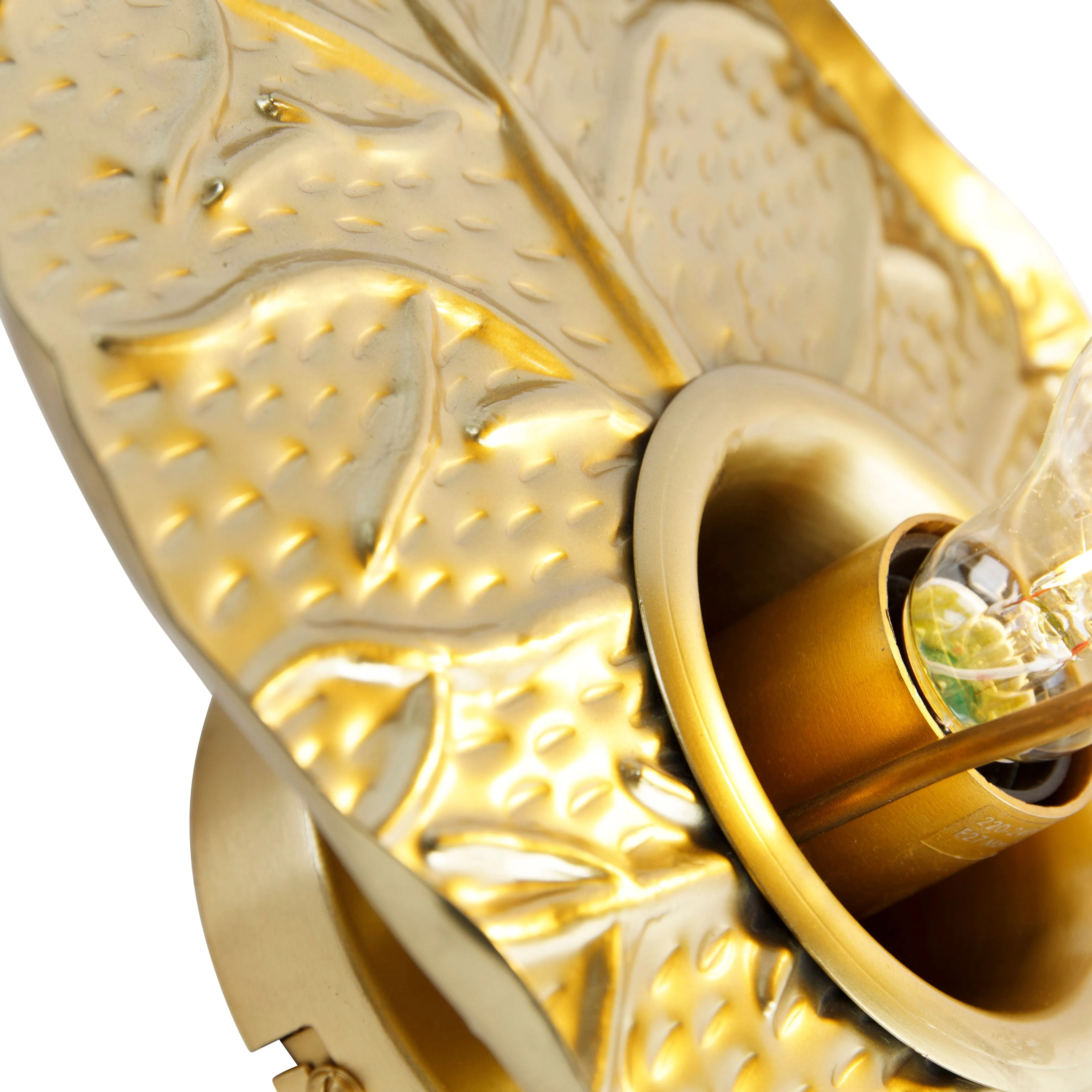 Lampada da parete design oro antico - Nora