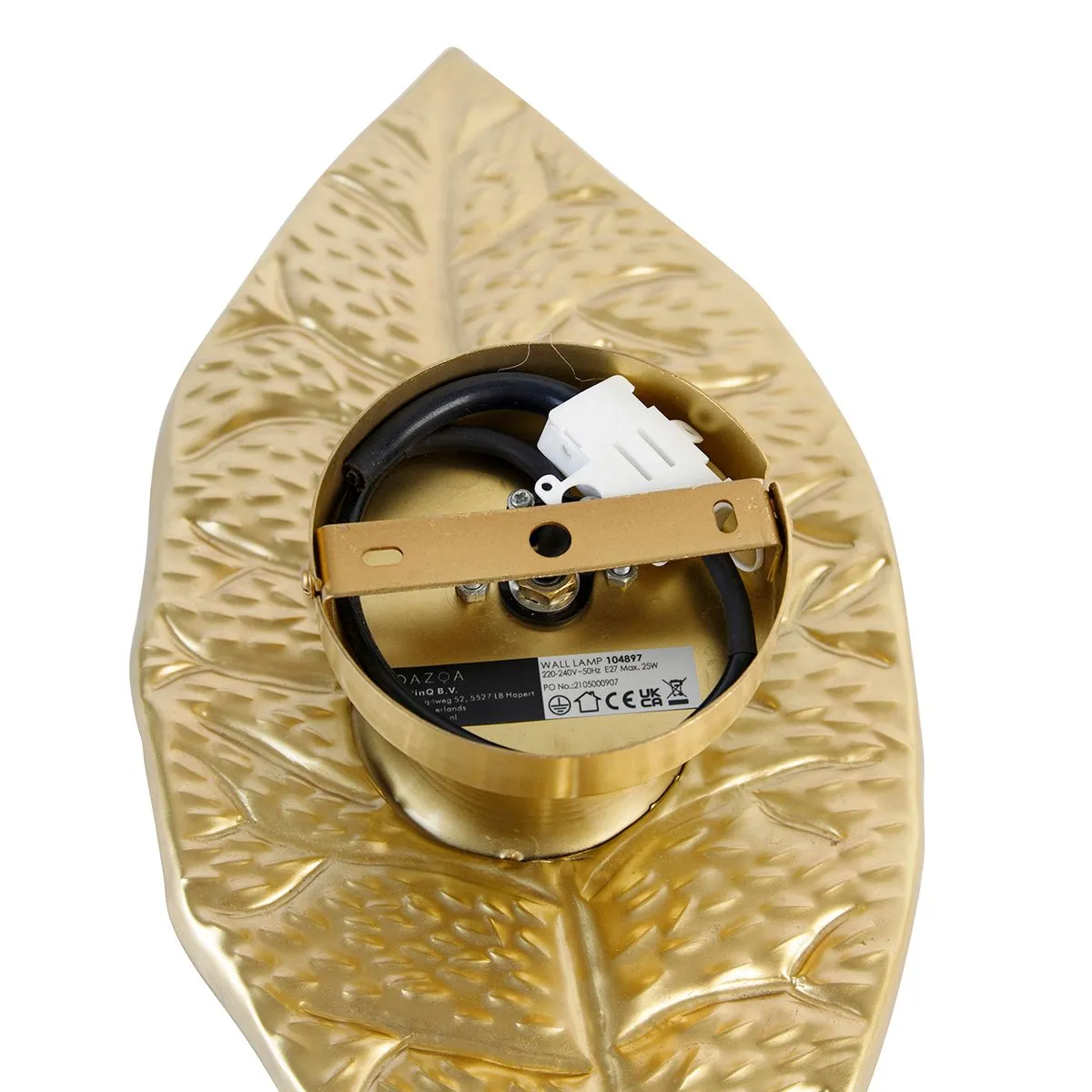 Lampada da parete design oro antico - Nora