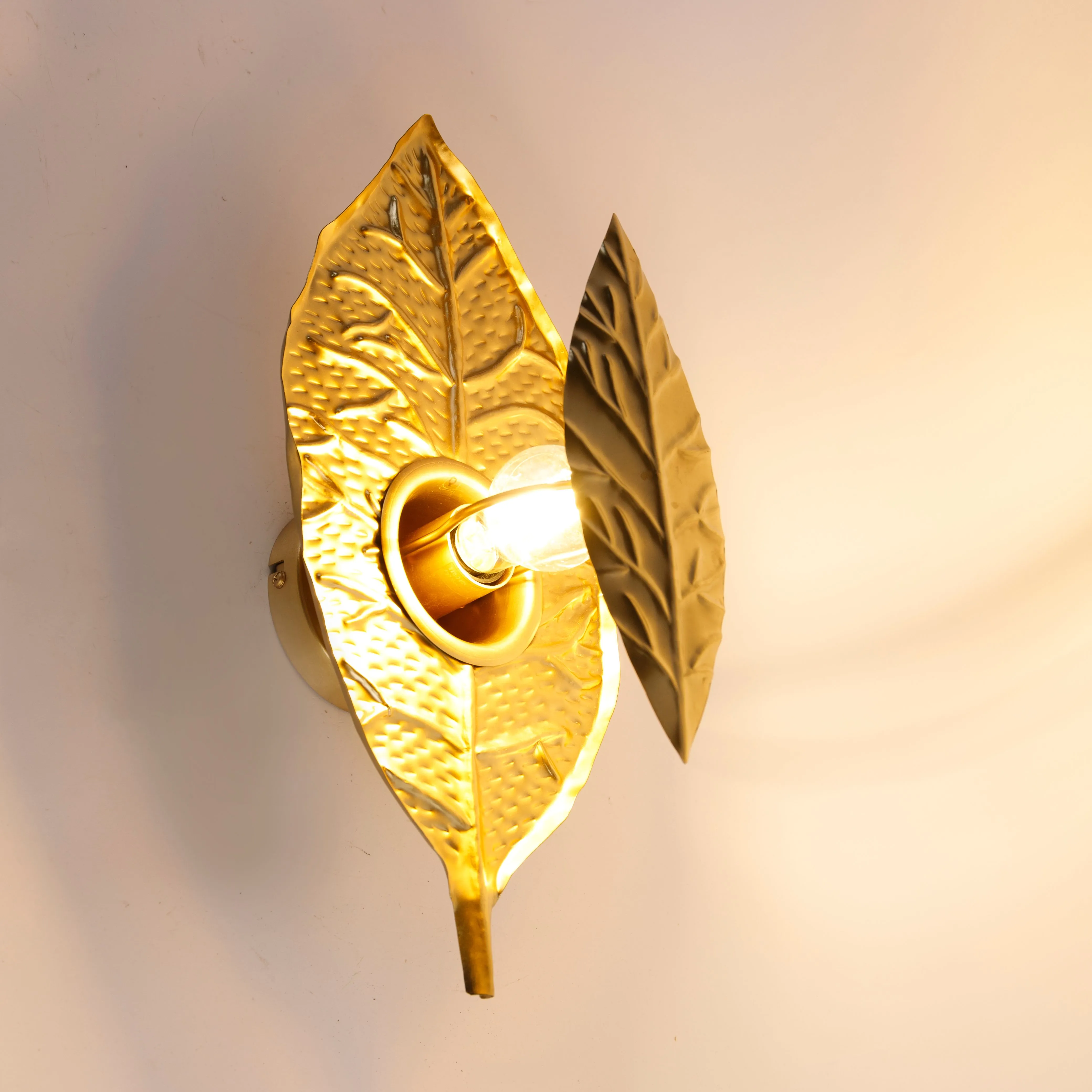Lampada da parete design oro antico - Nora