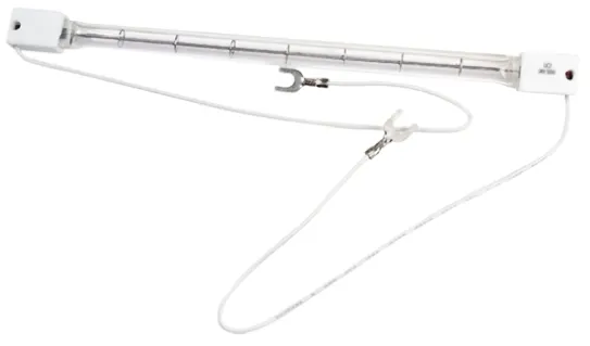 Lampada termica a infrarossi (IR) RS PRO, lunghezza 350 mm, Ø 10mm, 1000 W, 230 V, lampada Trasparente, con base SK15