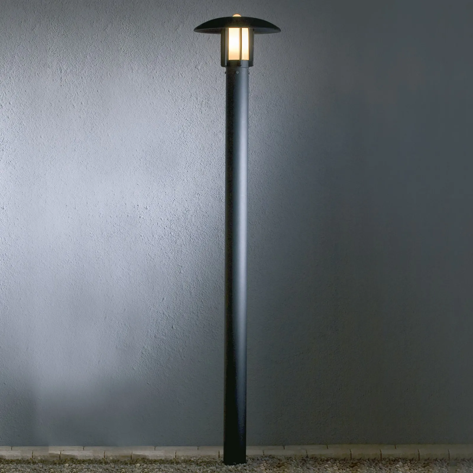 Lampione Heimdal, altezza 200 cm, nero