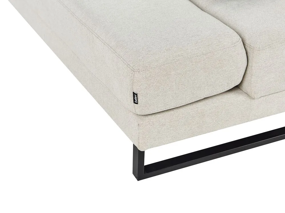 Left Hand Fabric Corner Sofa Beige IKAST