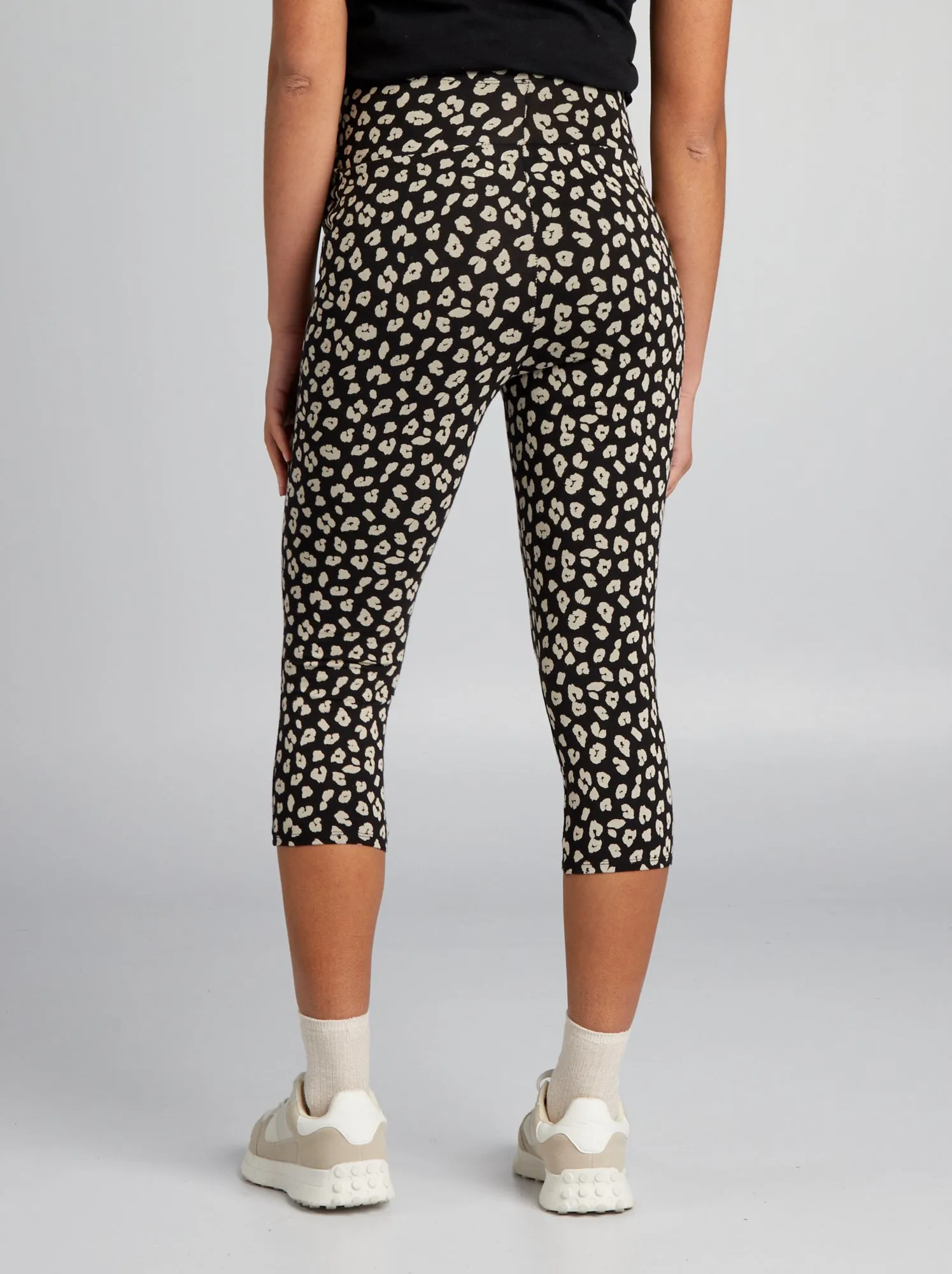 Leggings corti premaman - NERO
