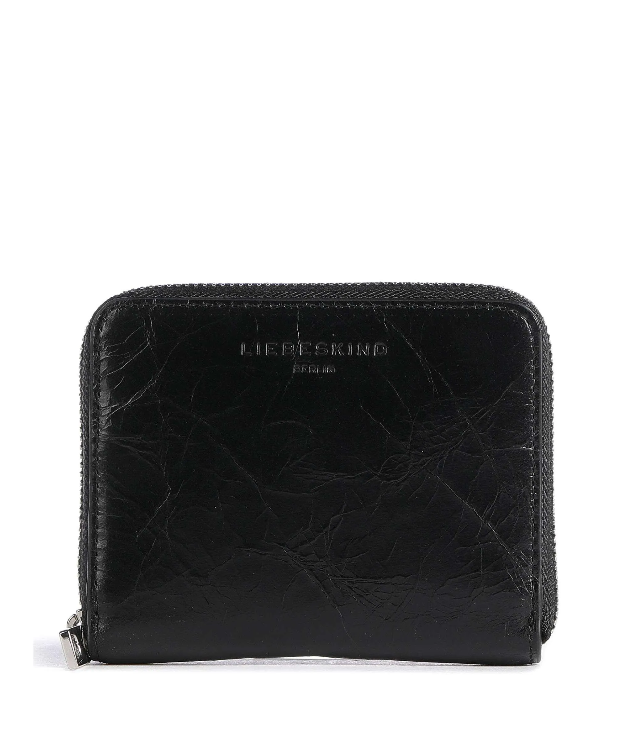 Liebeskind LK 204 Conny Lack Distressed Portafoglio pelle granulata nero  