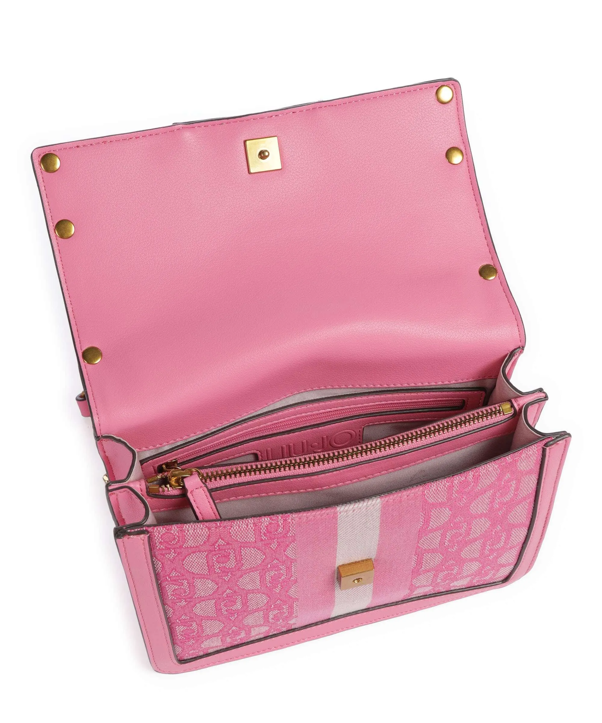  Liu Jo Adonide Borsa a spalla cotone, pelle sintetica pink  