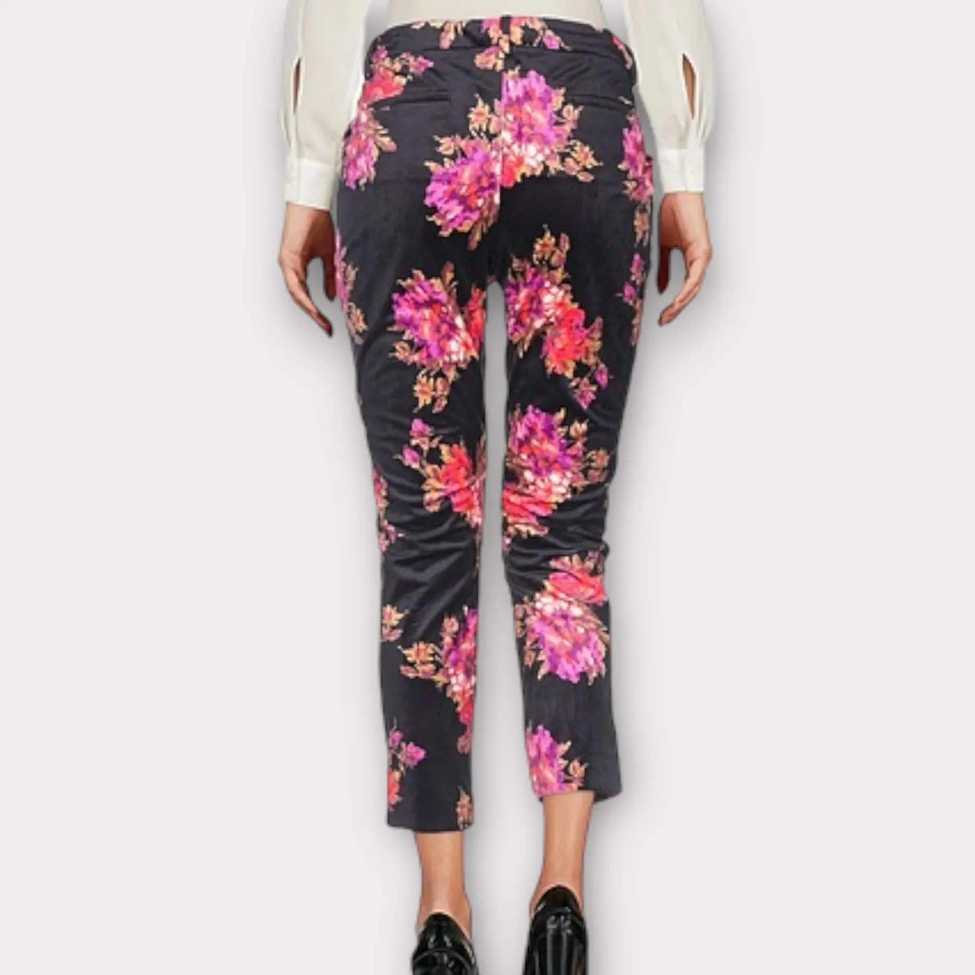 Liu Jo – Pantaloni chino in velluto stampato