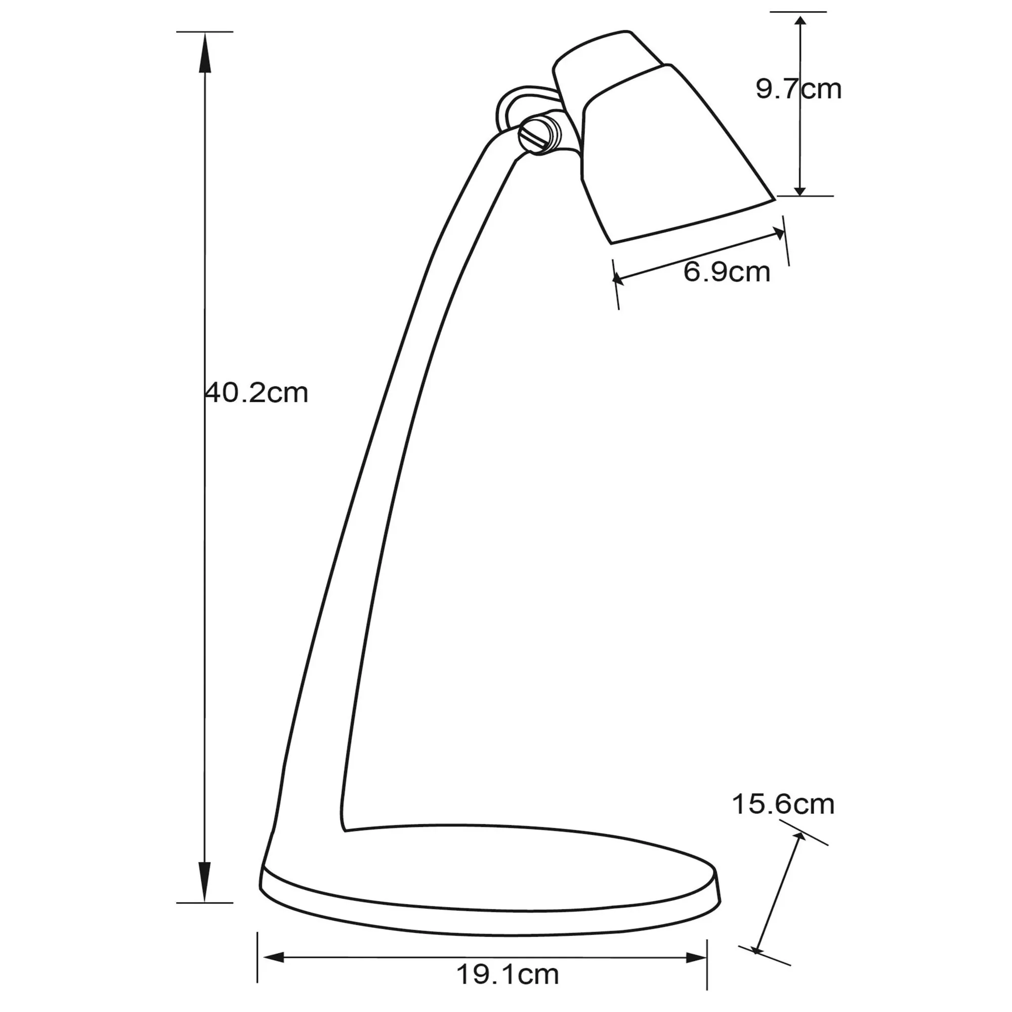 Lucide  Lampada da tavolo con diffusore a LED dal design moderno Ludo - 4W - 3000k Luce Calda