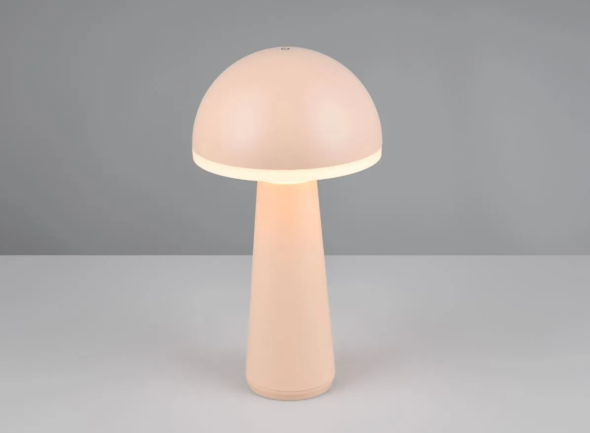 Lumetto per Esterno Fungo Sand Led Touch Dimmer CCT USB + Ricarica a Induzione Trio Lighting