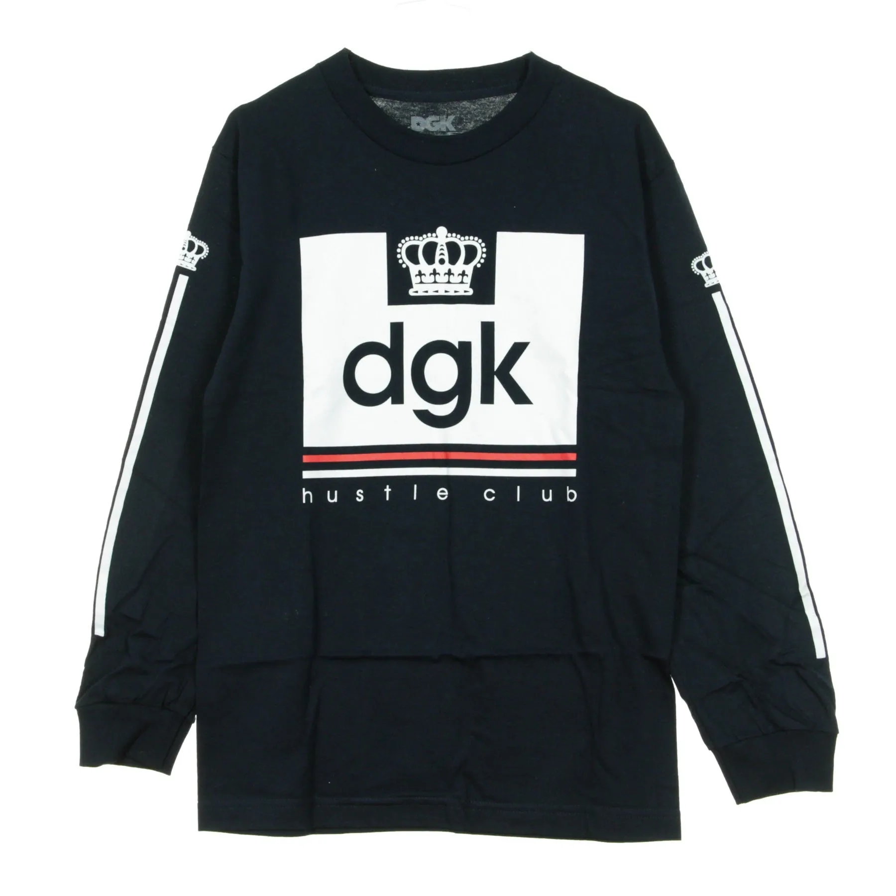Maglietta Manica Lunga Uomo Hustle Club L/s Navy/white
