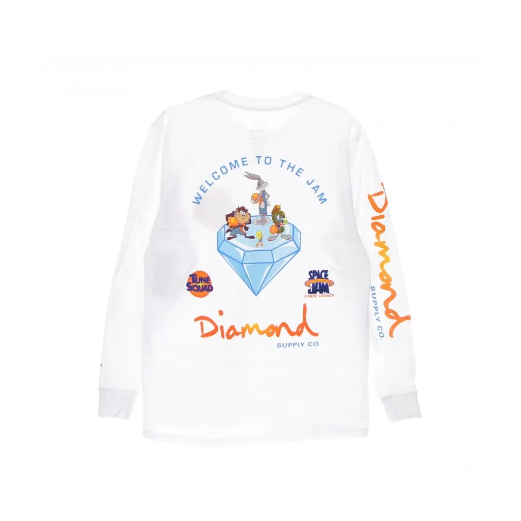 maglietta manica lunga uomo welcome to the jam l/s tee x space jam 2 WHITE