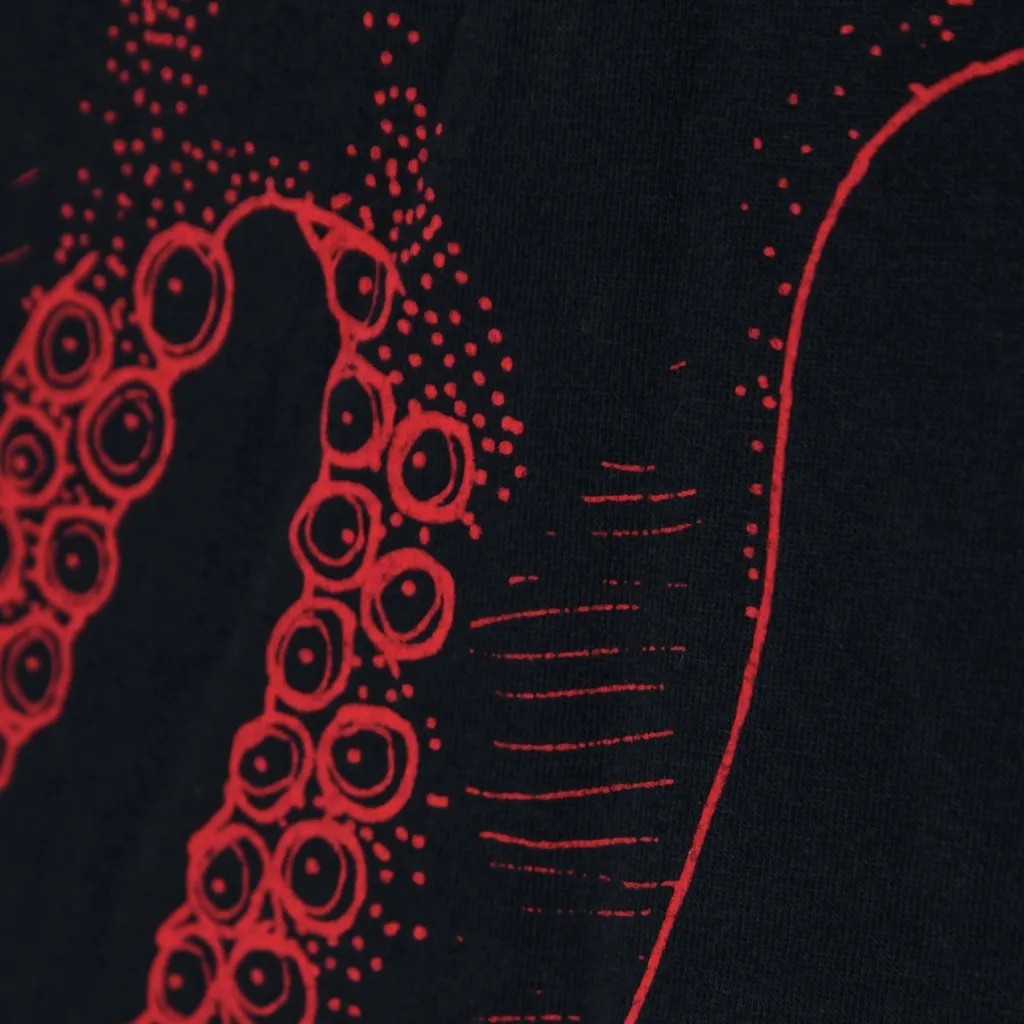 maglietta uomo outline logo tee BLACK