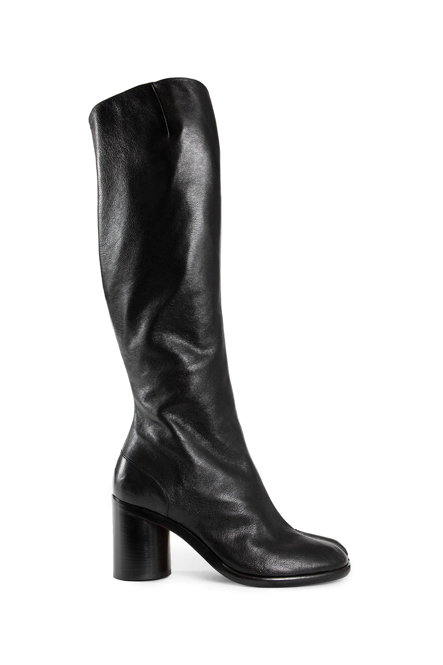 maison margiela  leather tabi boots 
