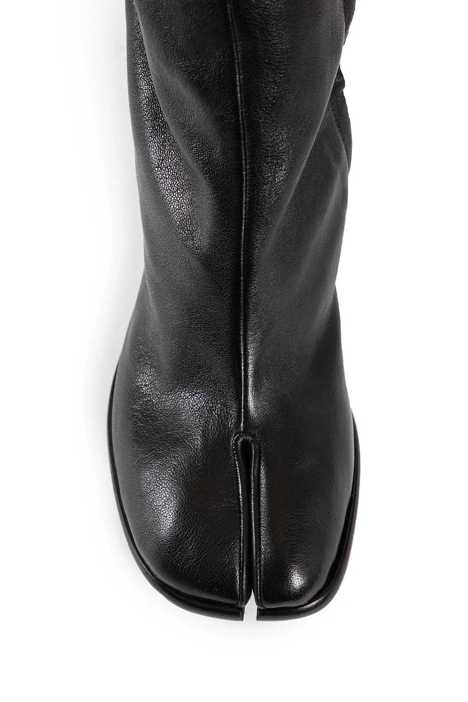 maison margiela  leather tabi boots 