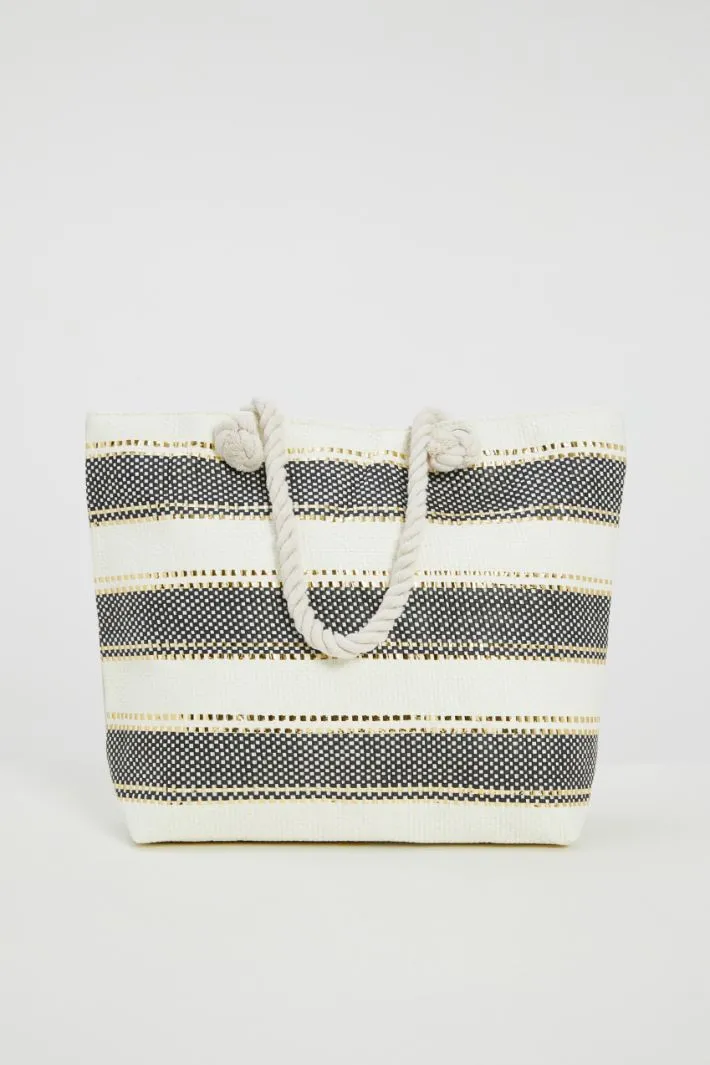 Maxi shopper in tela