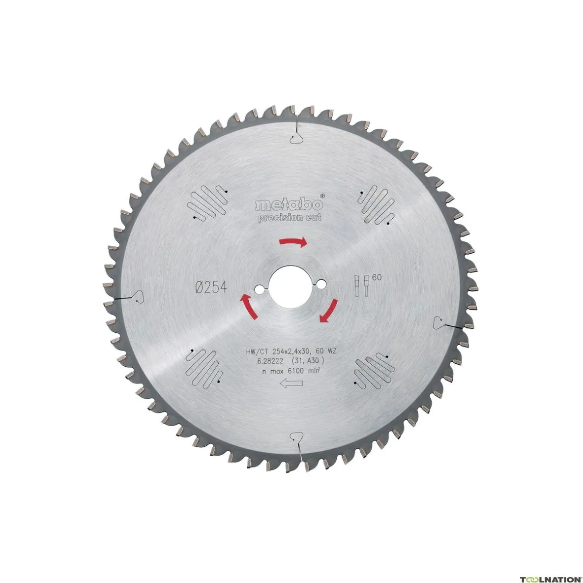 Metabo Accessori 628044000 Lama circolare HW/CT 230x30, 56 WZ 15°